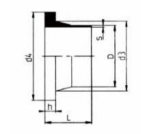 PVDF 對焊管件 法蘭頭/短口